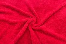 Load image into Gallery viewer, Red Sherpa Faux Fur #29 100% Polyester Medium Pile Super Soft Stretch Fabric Very Soft 58&quot;-60&quot; Wide By The Yard