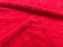 Load image into Gallery viewer, Red Sherpa Faux Fur #29 100% Polyester Medium Pile Super Soft Stretch Fabric Very Soft 58&quot;-60&quot; Wide By The Yard