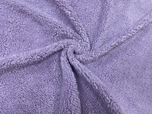 Lavender Sherpa Faux Fur #30 100% Polyester Medium Pile Super Soft Stretch Fabric Very Soft 58