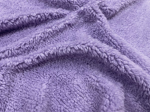 Lavender Sherpa Faux Fur #30 100% Polyester Medium Pile Super Soft Stretch Fabric Very Soft 58"-60" Wide By The Yard
