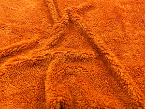 Burnt Orange Sherpa Faux Fur #32 100% Polyester Medium Pile Super Soft Stretch Fabric Very Soft 58"-60" Wide By The Yard
