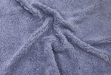 Load image into Gallery viewer, Denim Blue Sherpa Faux Fur #35 100% Polyester Medium Pile Super Soft Stretch Fabric Very Soft 58&quot;-60&quot; Wide By The Yard
