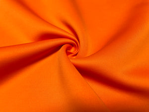Orange #150 Super Techno Neoprene Double Knit 2-Way Stretch Fabric Poly Spandex Apparel Craft Fabric 58"-60" Wide By The Yard