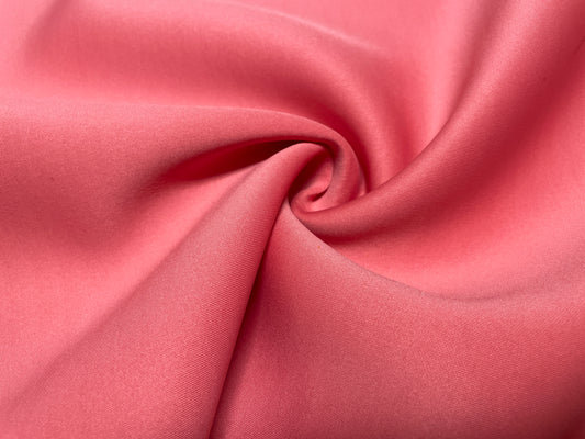 Rose Pink #113 Super Techno Neoprene Double Knit 2-Way Stretch Fabric Poly Spandex Apparel Craft Fabric 58"-60" Wide By The Yard