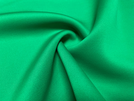 Green #124 Super Techno Neoprene Double Knit 2-Way Stretch Fabric Poly Spandex Apparel Craft Fabric 58"-60" Wide By The Yard