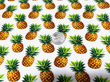 Load image into Gallery viewer, Pineapple Cotton Spandex Print #20 230GSM Jersey Knit Stretch Exercise Fitness Apparel Fabric Photography 58&quot;-60&quot; Wide By The Yard