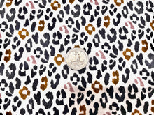 Load image into Gallery viewer, Sparkle Leopard Cotton Spandex Print #28 230GSM Jersey Knit Stretch Exercise Fitness Apparel Fabric Photography 58&quot;-60&quot; Wide By The Yard