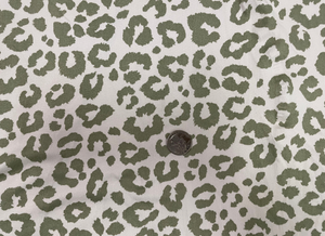 Sage Leopard DBP Print #354 Double Brushed Polyester Spandex Apparel Stretch Fabric 190 GSM 58"-60" Wide By The Yard