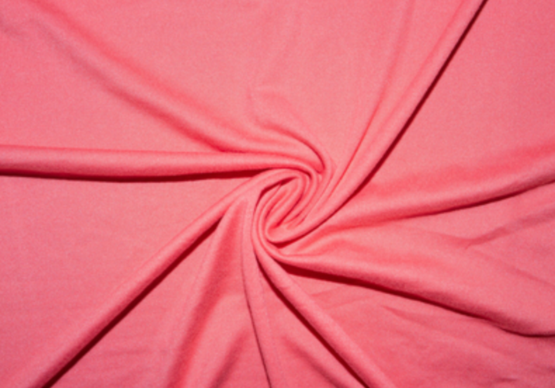 Coral #23 Double Brushed Polyester Spandex Apparel Stretch Fabric 190 GSM 58