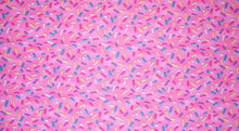 Load image into Gallery viewer, Pink Sprinkles Bullet Print #151 Double Knit Poly Spandex Fabric BTY