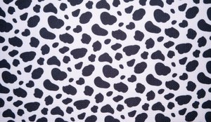 Cow Print Bullet #36 Double Knit Stretch Poly Spandex Fabric BTY