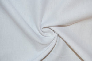 White Ponte Di Roma Double Knit Polyester Rayon Spandex Stretch Medium Weight Apparel Craft Fabric 58"-60" Wide By The Yard
