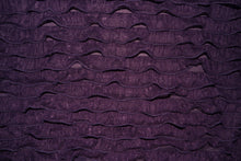 Load image into Gallery viewer, Purple 1&quot; Ruffle Knit Polyester Spandex Stretch Apparel Craft Fabric Skirt Dress 52&quot;-54&quot; Wide By The Yard