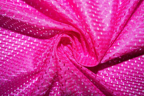 Magenta #4 Athletic Sports Mesh Knit 100% Polyester Apparel Fabric Craft Costume Sports Jersey 58"-60" Wide By The Yard