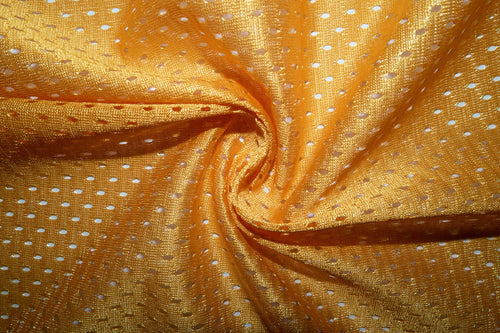 Yellow #12 Athletic Sports Mesh Knit 100% Polyester Apparel Fabric Craft Costume Sports Jersey 58"-60" Wide By The Yard