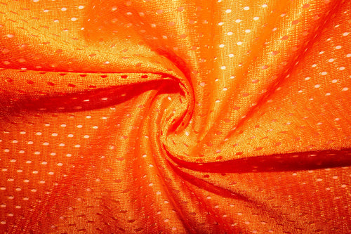 Neon Orange #22 Athletic Sports Mesh Knit 100% Polyester Apparel Fabric Craft Costume Sports Jersey 58"-60" Wide By The Yard