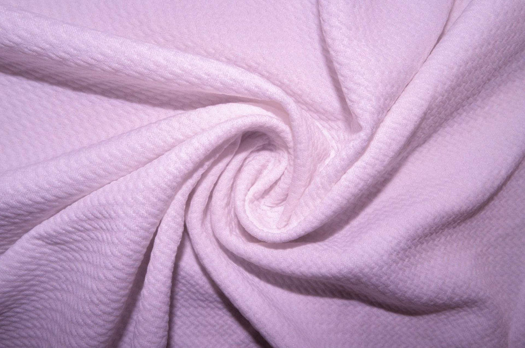 Lavender #104 Bullet Ribbed Scuba Techno Double Knit 2-Way Stretch Polyester Spandex Apparel Craft Fabric 58"-60" Wide By The Yard