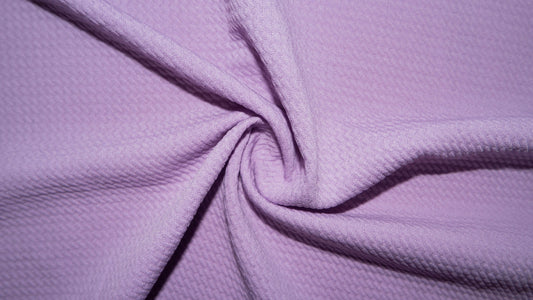 Lilac #188 Bullet Ribbed Scuba Techno Double Knit 2-Way Stretch Polyester Spandex Apparel Craft Fabric 58"-60" Wide By The Yard