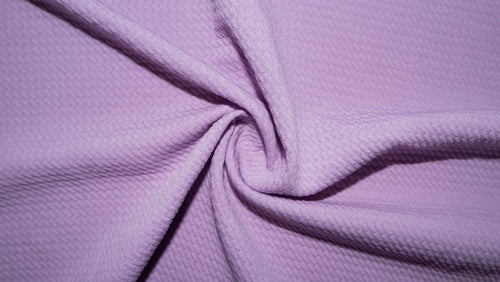 Lilac #188 Bullet Ribbed Scuba Techno Double Knit 2-Way Stretch Polyester Spandex Apparel Craft Fabric 58"-60" Wide By The Yard
