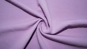 Lilac #188 Bullet Ribbed Scuba Techno Double Knit 2-Way Stretch Polyester Spandex Apparel Craft Fabric 58&quot;-60&quot; Wide By The Yard