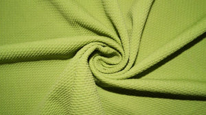 Avocado #186 Bullet Ribbed Scuba Techno Double Knit 2-Way Stretch Polyester Spandex Apparel Craft Fabric 58&quot;-60&quot; Wide By The Yard