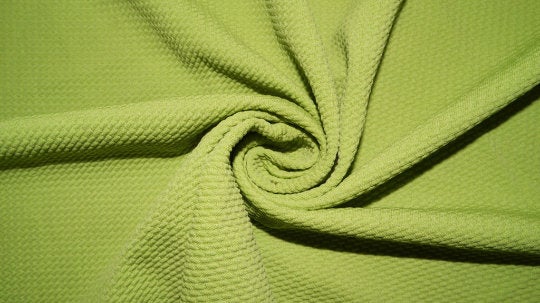 Avocado #186 Bullet Ribbed Scuba Techno Double Knit 2-Way Stretch Polyester Spandex Apparel Craft Fabric 58"-60" Wide By The Yard