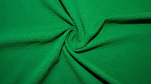 Shamrock #193 Bullet Ribbed Scuba Techno Double Knit 2-Way Stretch Polyester Spandex Apparel Craft Fabric 58"-60" Wide By The Yard