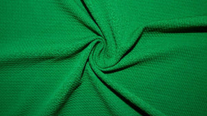 Shamrock #193 Bullet Ribbed Scuba Techno Double Knit 2-Way Stretch Polyester Spandex Apparel Craft Fabric 58&quot;-60&quot; Wide By The Yard