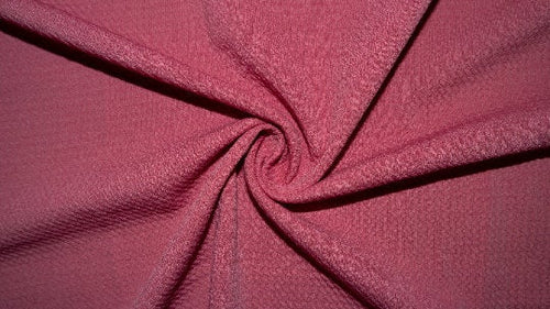 Marsala #186 Bullet Ribbed Scuba Techno Double Knit 2-Way Stretch Polyester Spandex Apparel Craft Fabric 58"-60" Wide By The Yard