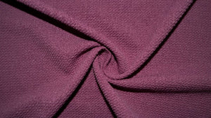 Mauve #181 Bullet Ribbed Scuba Techno Double Knit 2-Way Stretch Polyester Spandex Apparel Craft Fabric 58&quot;-60&quot; Wide By The Yard