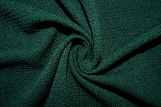 Hunter #30 Bullet Ribbed Scuba Techno Double Knit 2-Way Stretch Polyester Spandex Apparel Craft Fabric 58"-60" Wide By The Yard