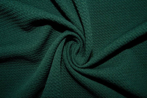 Hunter #30 Bullet Ribbed Scuba Techno Double Knit 2-Way Stretch Polyester Spandex Apparel Craft Fabric 58"-60" Wide By The Yard