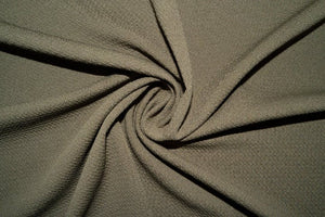 Olive #11 Bullet Ribbed Scuba Techno Double Knit 2-Way Stretch Polyester Spandex Apparel Craft Fabric 58&quot;-60&quot; Wide By The Yard