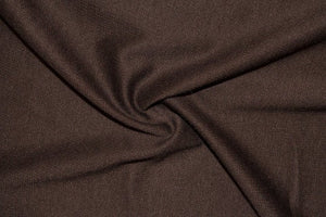 Brown Ponte Di Roma Double Knit Polyester Rayon Spandex Stretch Medium Weight Apparel Craft Fabric 58"-60" Wide By The Yard