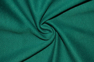 Green Teal Ponte Di Roma Double Knit Polyester Rayon Spandex Stretch Medium Weight Apparel Craft Fabric 58"-60" Wide By The Yard