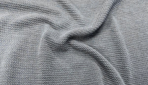 Sweater Bullet Gray #202 Ribbed Scuba Techno Double Knit 2-Way Stretch Rayon Spandex Apparel Craft Fabric 58-60&quot; Wide By The Yard